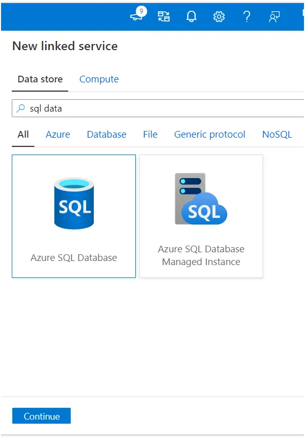 how to create linked service in azure data factory