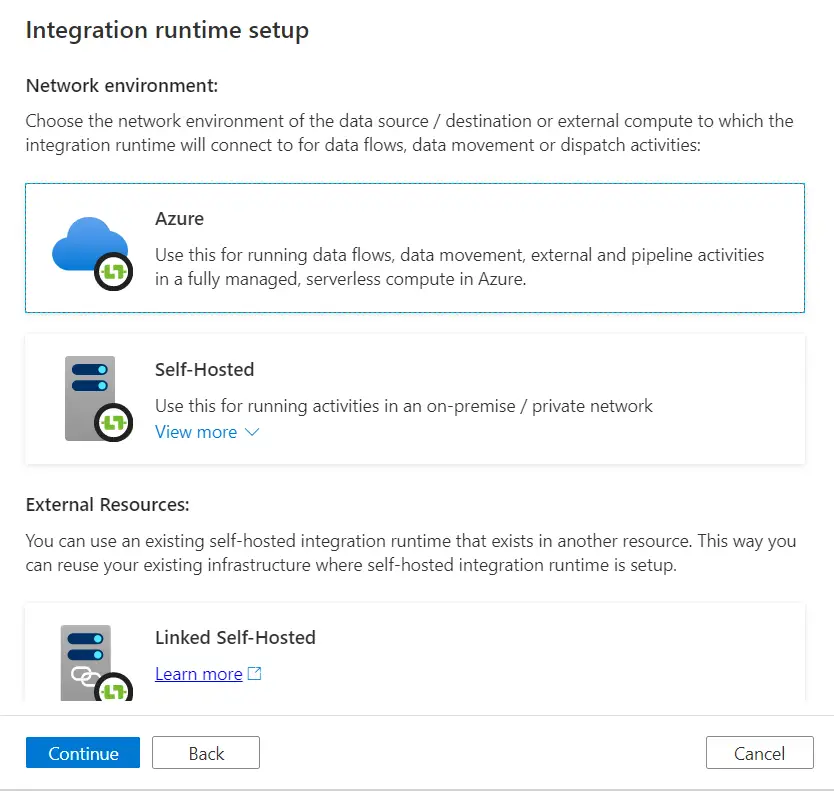 azure integration runtime