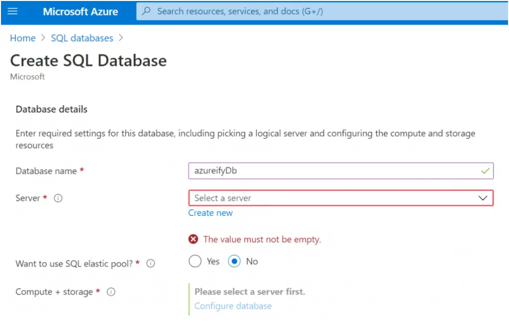 azure sql database