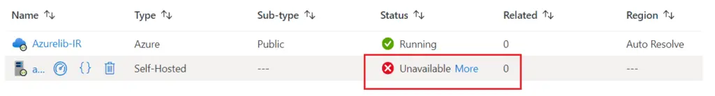 self-hosted integration runtime on azure vm