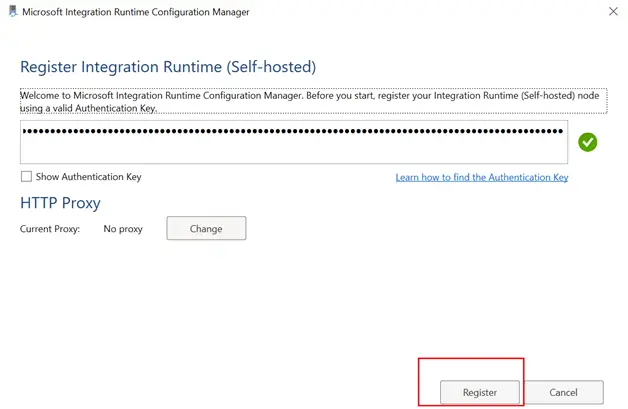 self-hosted integration runtime on azure vm