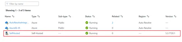 self-hosted integration runtime on azure vm