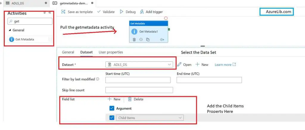 GetMetaData Activity ChildItems