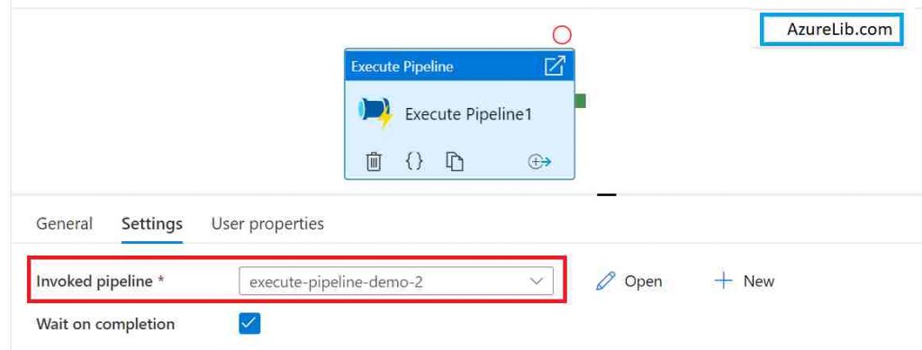 Invoked Pipeline Setting in Execute Pipeline activity of Azure Data Factory (ADF) 