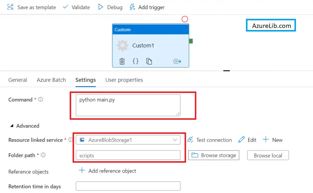 Configure Custom Activity in the Azure Data Factory-2