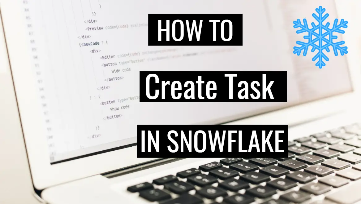 How to create task in Snowflake