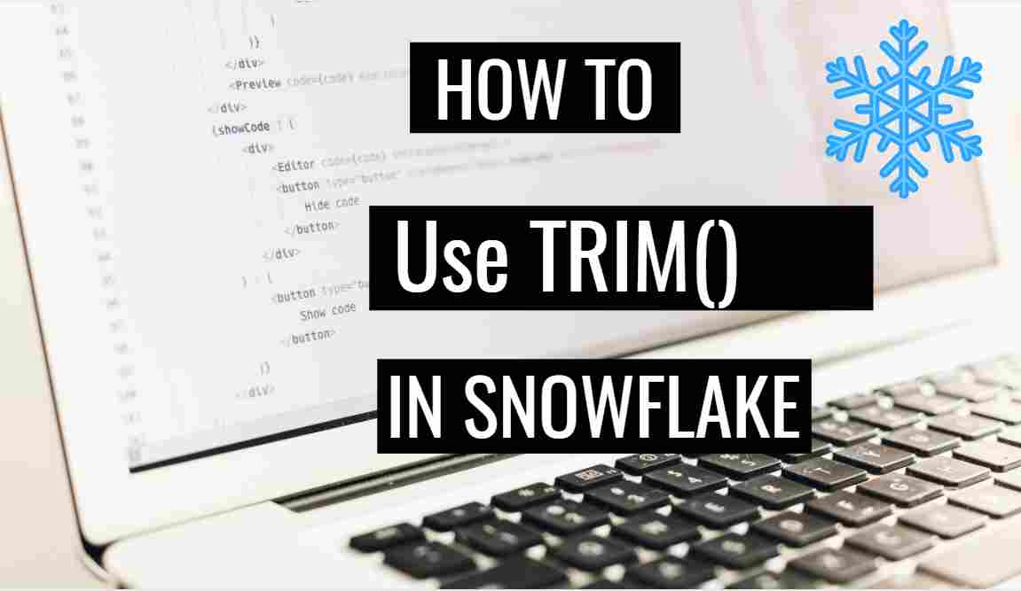 Trim in snowflake